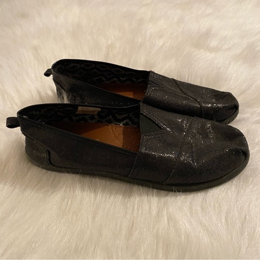Joe‎ Boxer Shoes Size 4 Black Slip On Flat Loafers Big Girls